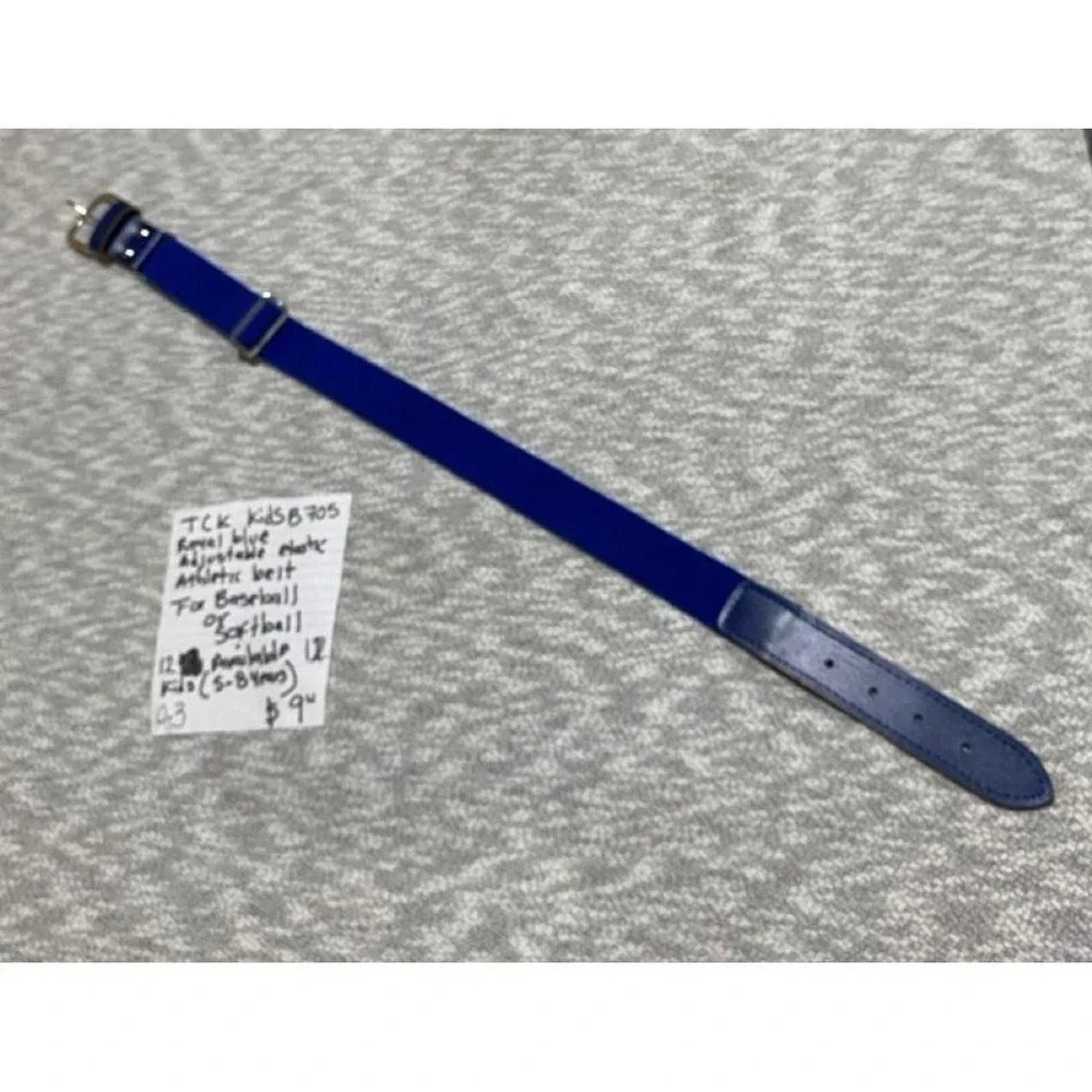 TCK Blue Athletic belt Baseball-or Softball kids size (5-8 years). SKU-B705